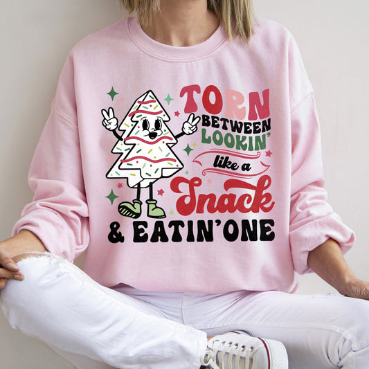 Looking Like A Snack, Christmas Sweatshirt