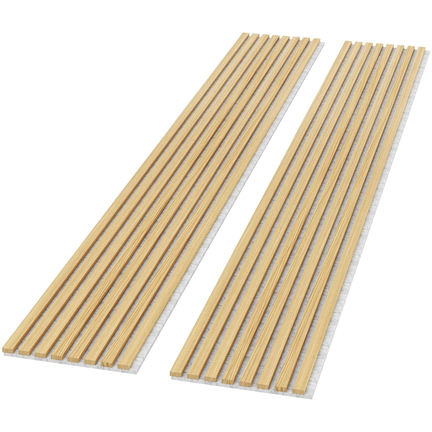 Luxury Oak | Grey Felt | Acoustic Solid Wood Wall Panels ( 2 Panels Per Box)
