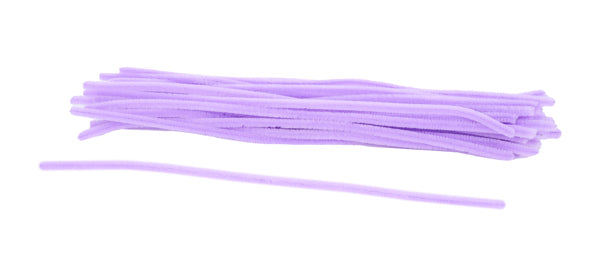 20"L X 6MM CHENILLE STEMS 50EA/BG, LAVENDER