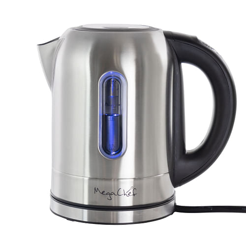 MegaChef 1.7Lt. Stainless Steel Electric Tea Kettle With 5 Preset