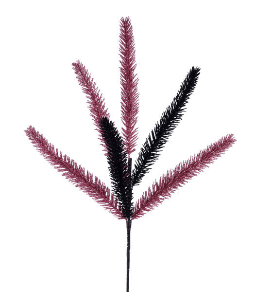 20"L GLITTER SPIKE PICK BLACK/PINK