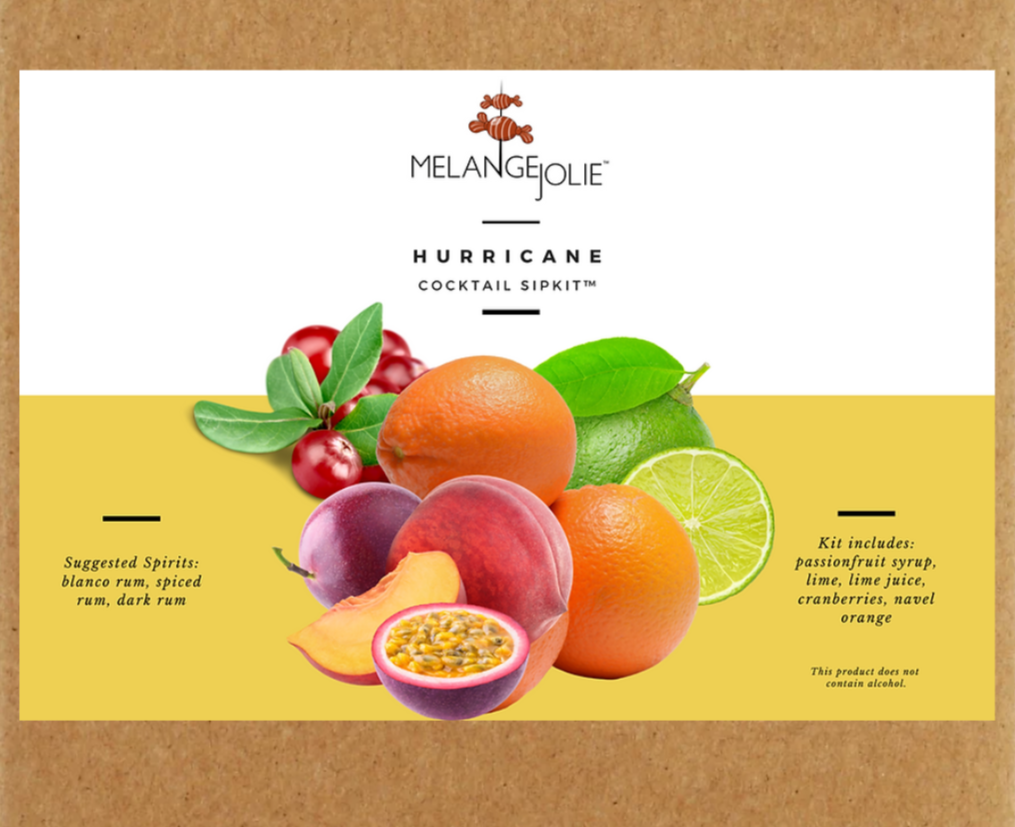 Mélange Jolie Hurricane Cocktail SipKit™ (Case of Six) | Cocktail Mix | Under $100 | Kitchen + Metal