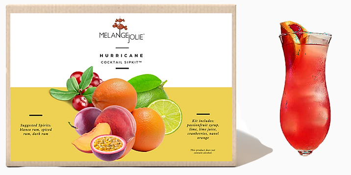 Mélange Jolie Hurricane Cocktail SipKit™ (Case of Six) | Cocktail Mix | Under $100 | Kitchen + Metal