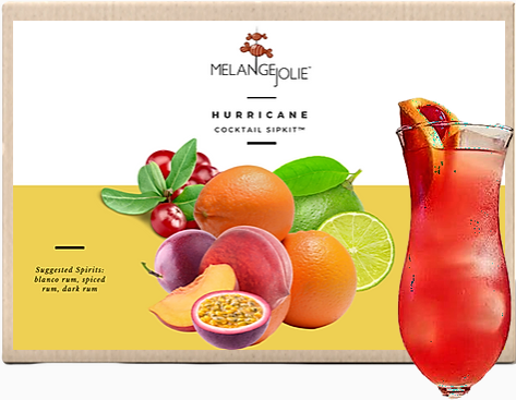 Mélange Jolie Hurricane Cocktail SipKit™ (Case of Six) | Cocktail Mix | Under $100 | Kitchen + Metal