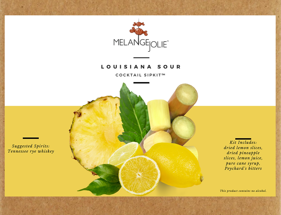 Mélange Jolie Louisiana Sour Cocktail SipKit™ (Case of Six) | Cocktail Mix | Under $100 | Kitchen + Metal