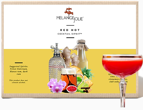Mélange Jolie Red Hot Cocktail SipKit™ (Case of Six) | Glassware | Under $100 | Kitchen + Metal