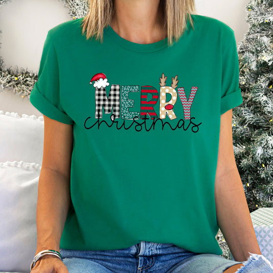 Merry Christmas, Funny Text, Santa Super Soft Tees