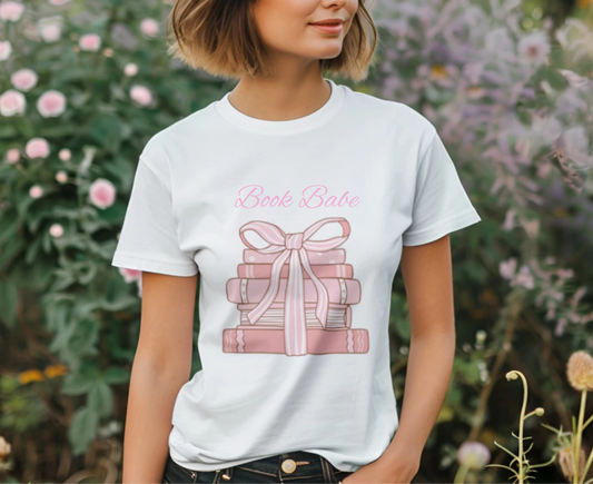 Customizable: Pink Coquette Book Club Tee