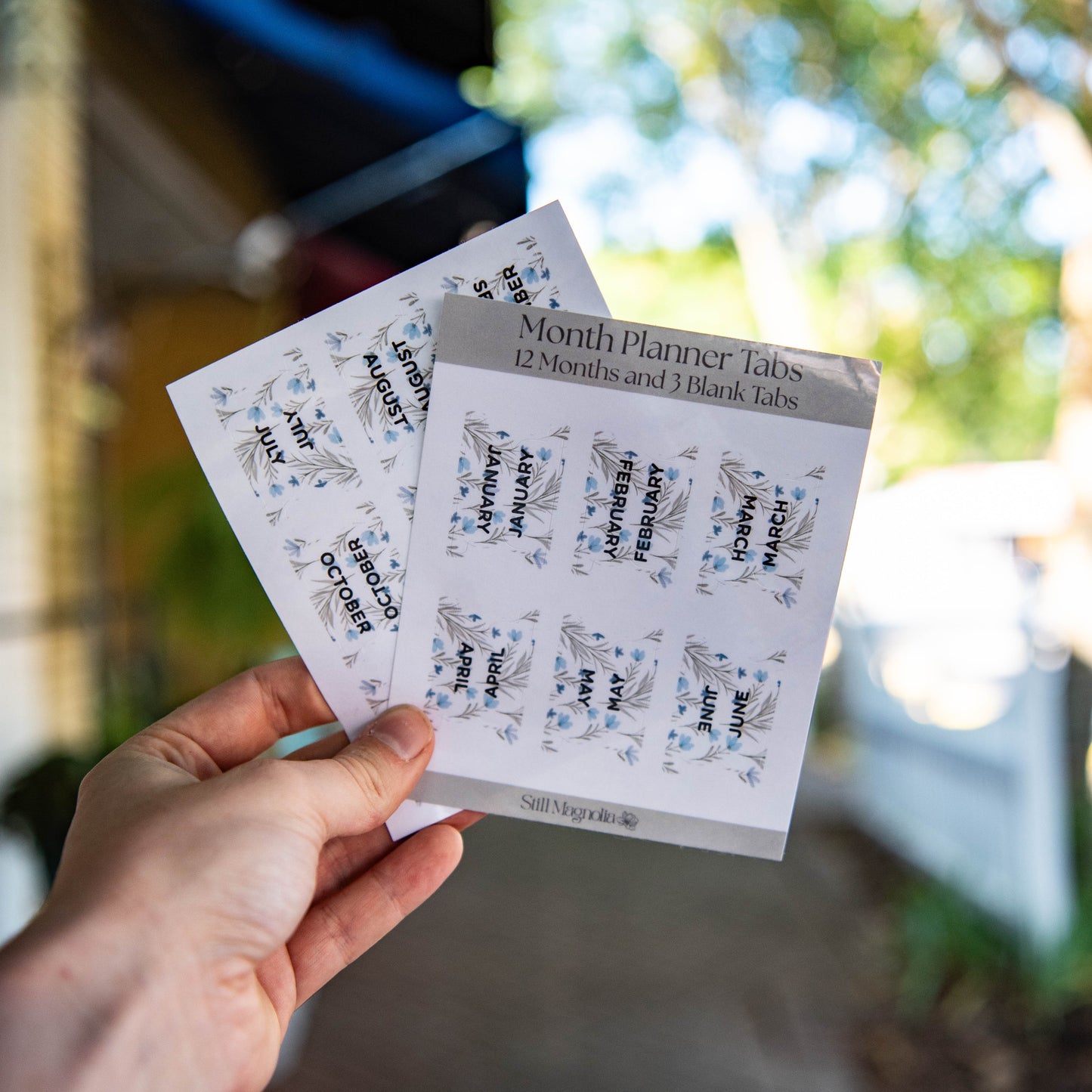 Wildflower Whisper Planner Tabs - Sticker Sheet