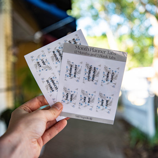 Wildflower Whisper Planner Tabs - Sticker Sheet