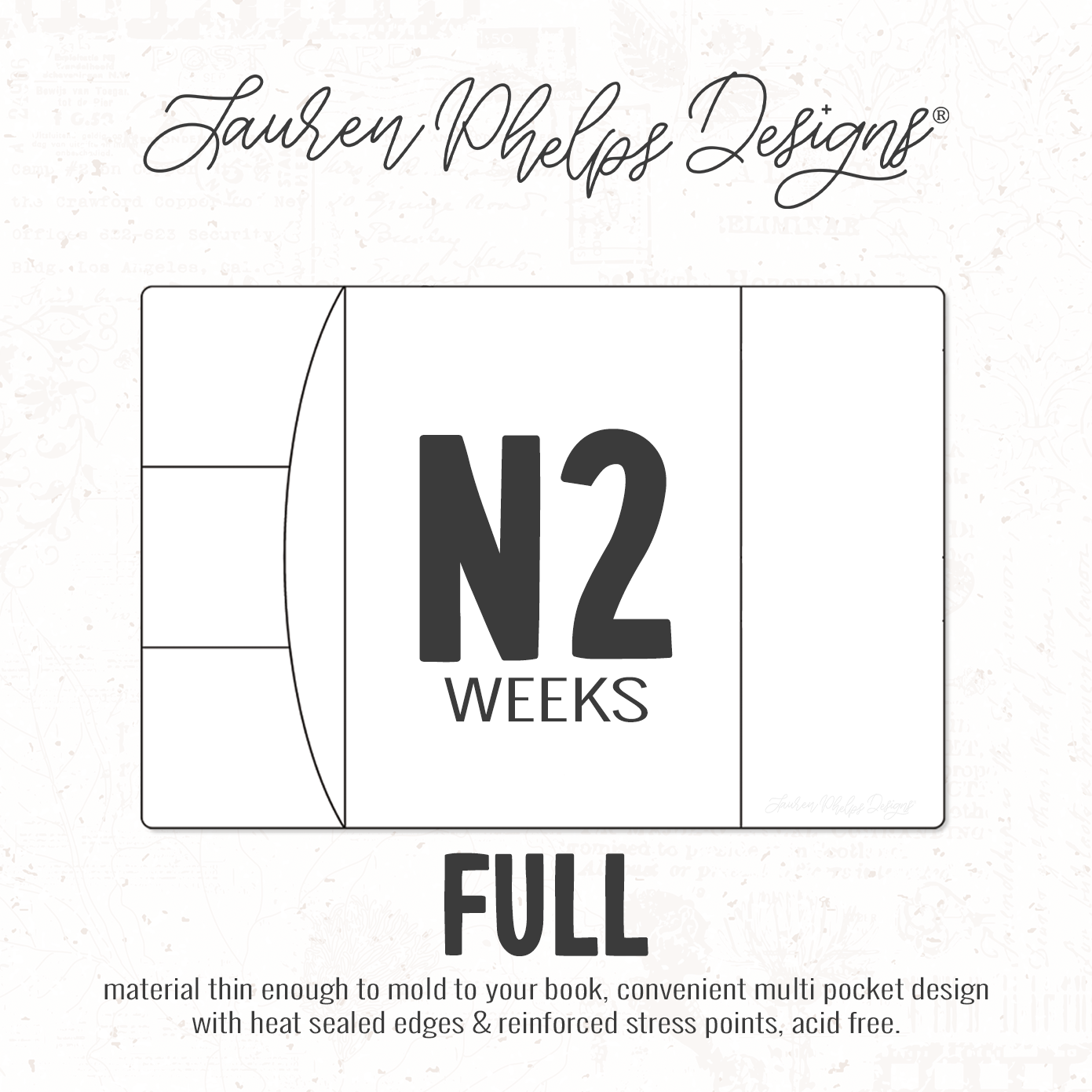 N2 Weeks | Clear Soft Vinyl Notebook Cover | 2 Sizes