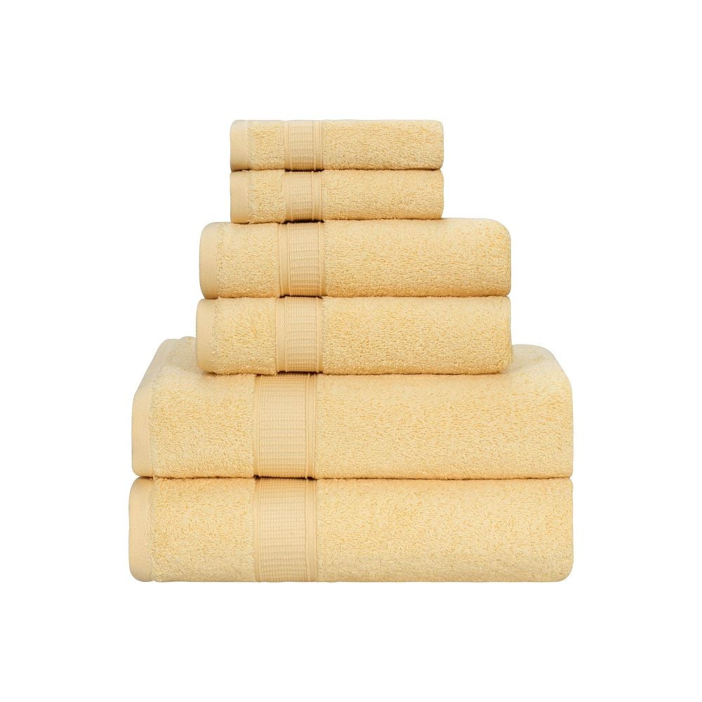 Turkish Cotton Full Bath Towel Set of 6 | Kitchen + Metal
