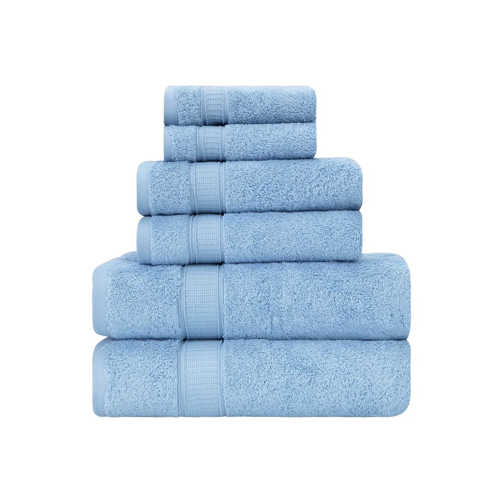 Turkish Cotton Full Bath Towel Set of 6 | Kitchen + Metal