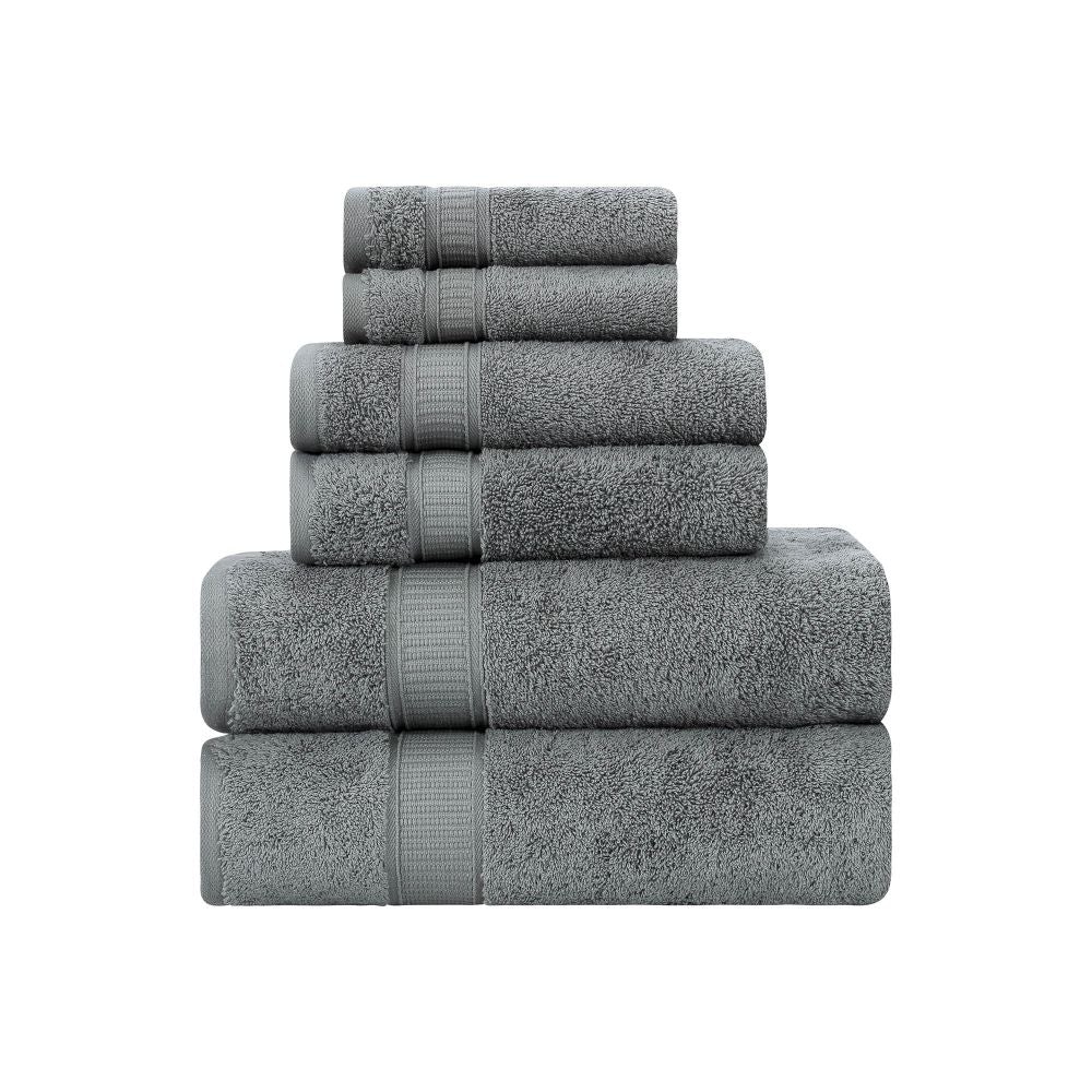 Turkish Cotton Full Bath Towel Set of 6 | Kitchen + Metal