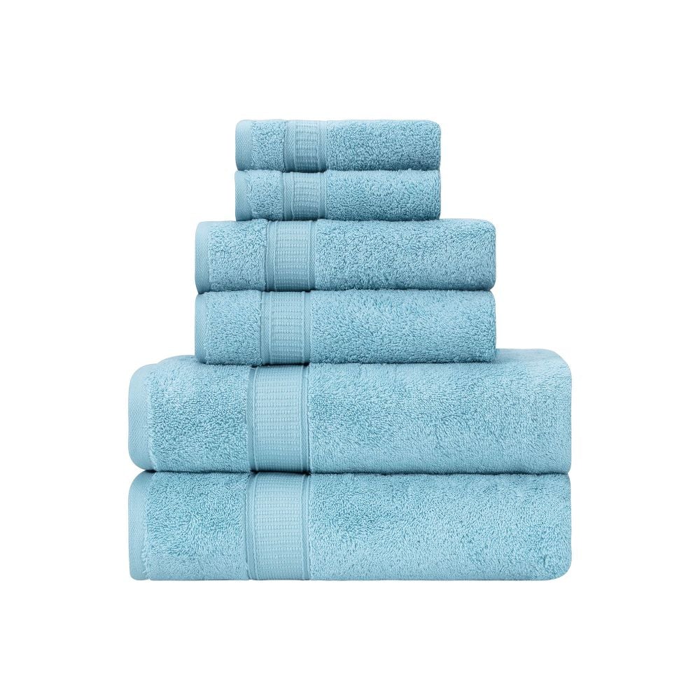 Turkish Cotton Full Bath Towel Set of 6 | Kitchen + Metal