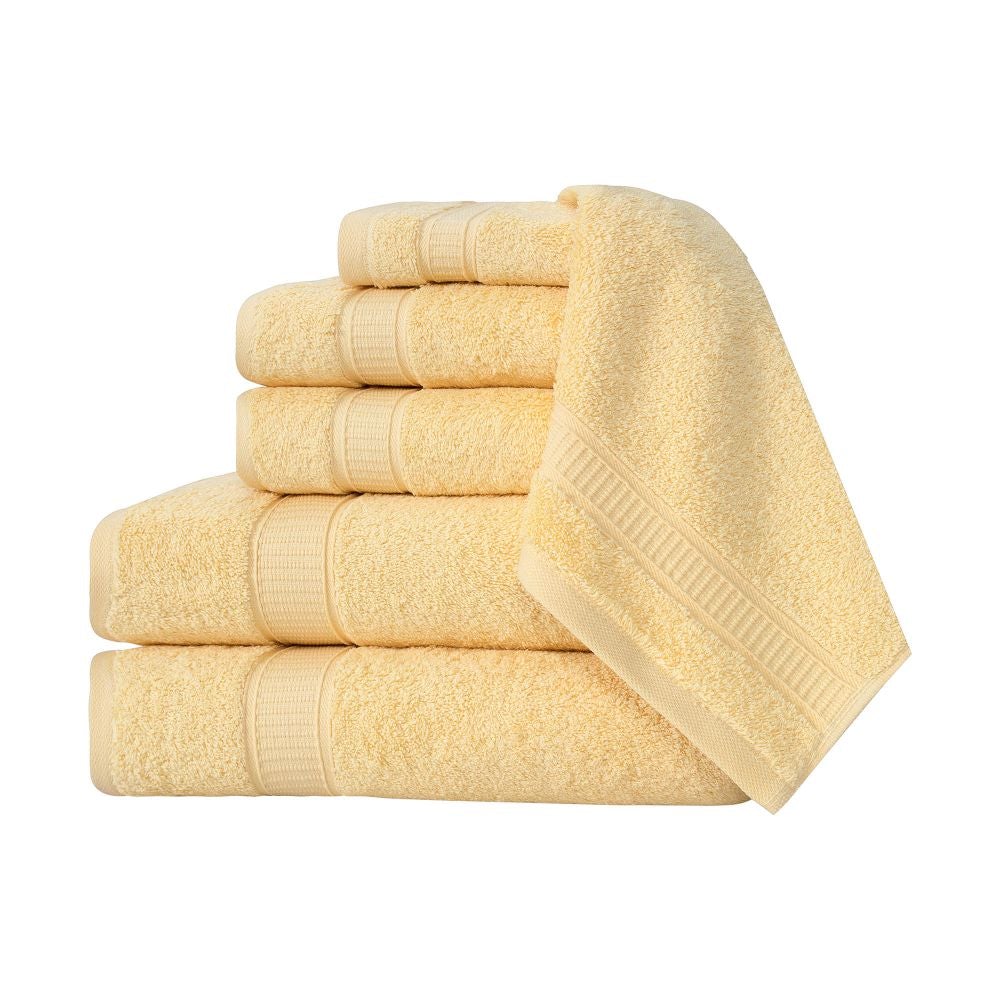Turkish Cotton Full Bath Towel Set of 6 | Kitchen + Metal