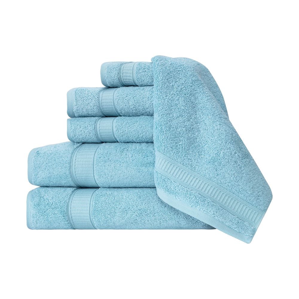 Turkish Cotton Full Bath Towel Set of 6 | Kitchen + Metal