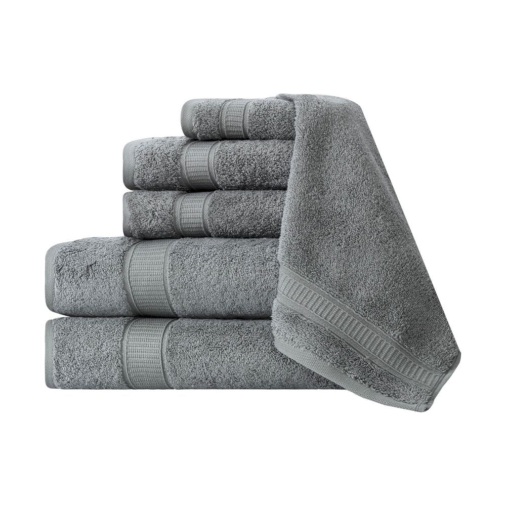 Turkish Cotton Full Bath Towel Set of 6 | Kitchen + Metal