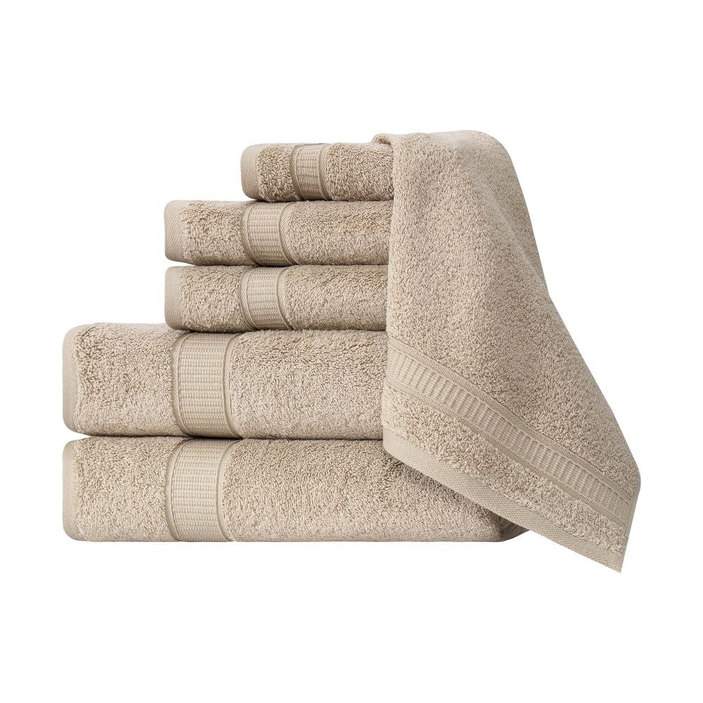 Turkish Cotton Full Bath Towel Set of 6 | Kitchen + Metal