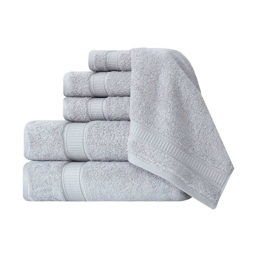 Turkish Cotton Full Bath Towel Set of 6 | Kitchen + Metal