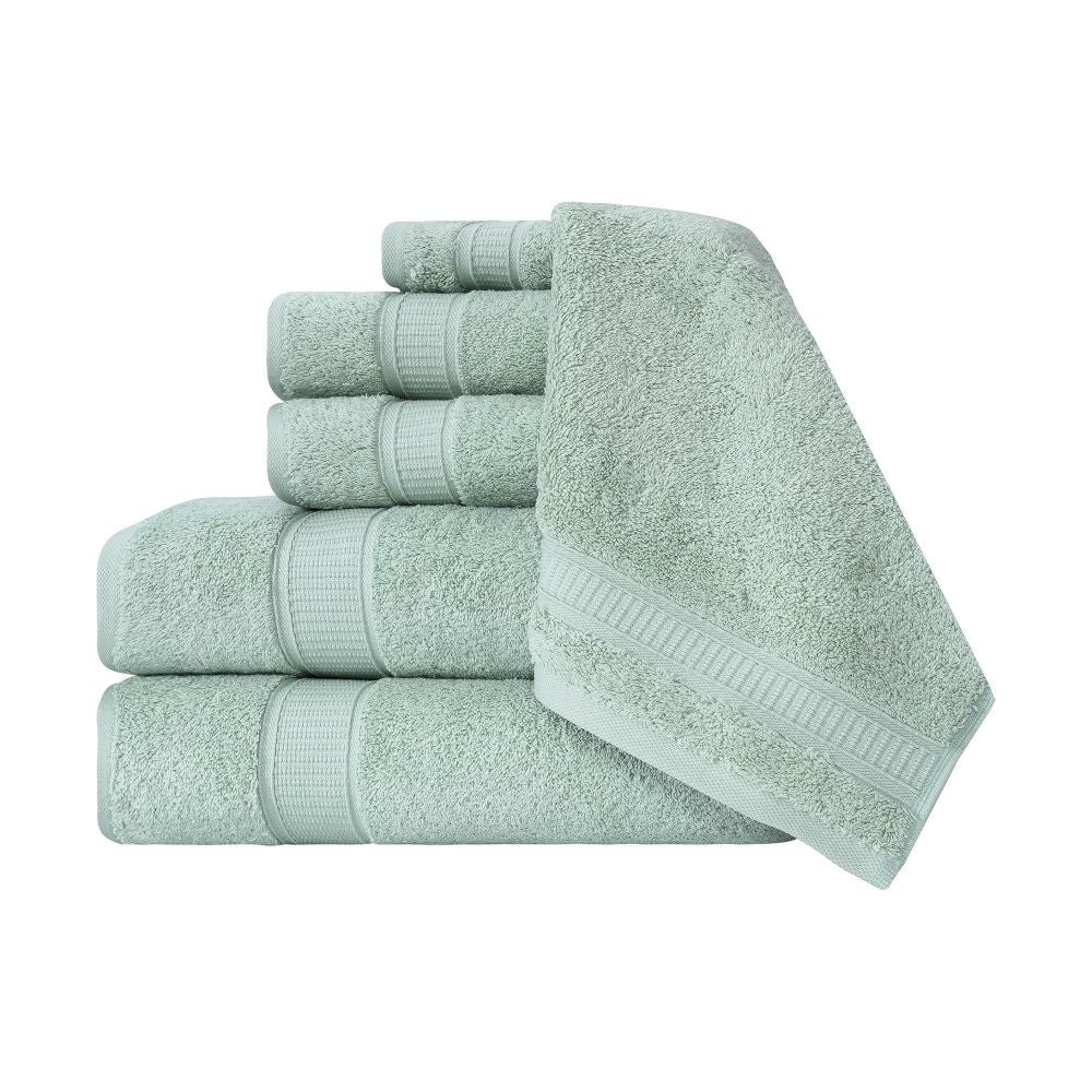 Turkish Cotton Full Bath Towel Set of 6 | Kitchen + Metal