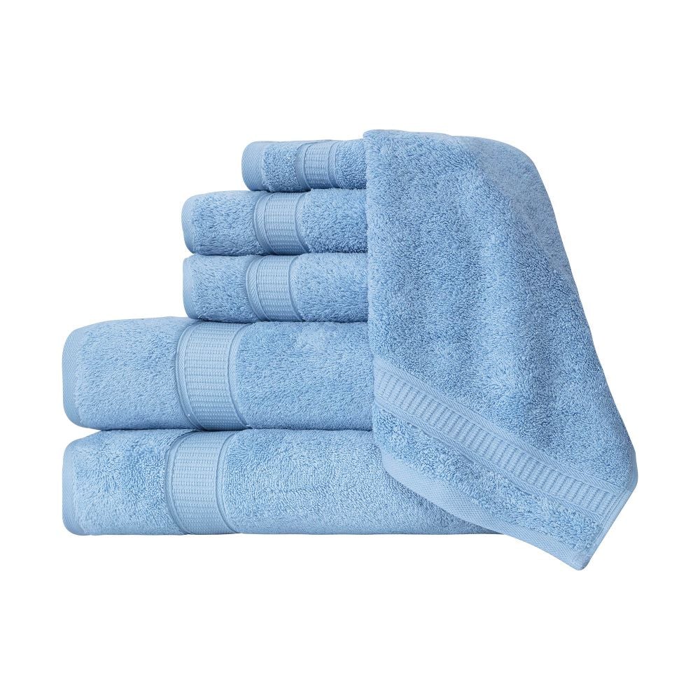 Turkish Cotton Full Bath Towel Set of 6 | Kitchen + Metal