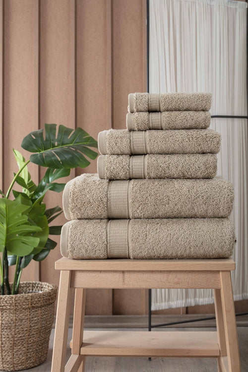 Turkish Cotton Full Bath Towel Set of 6 | Kitchen + Metal