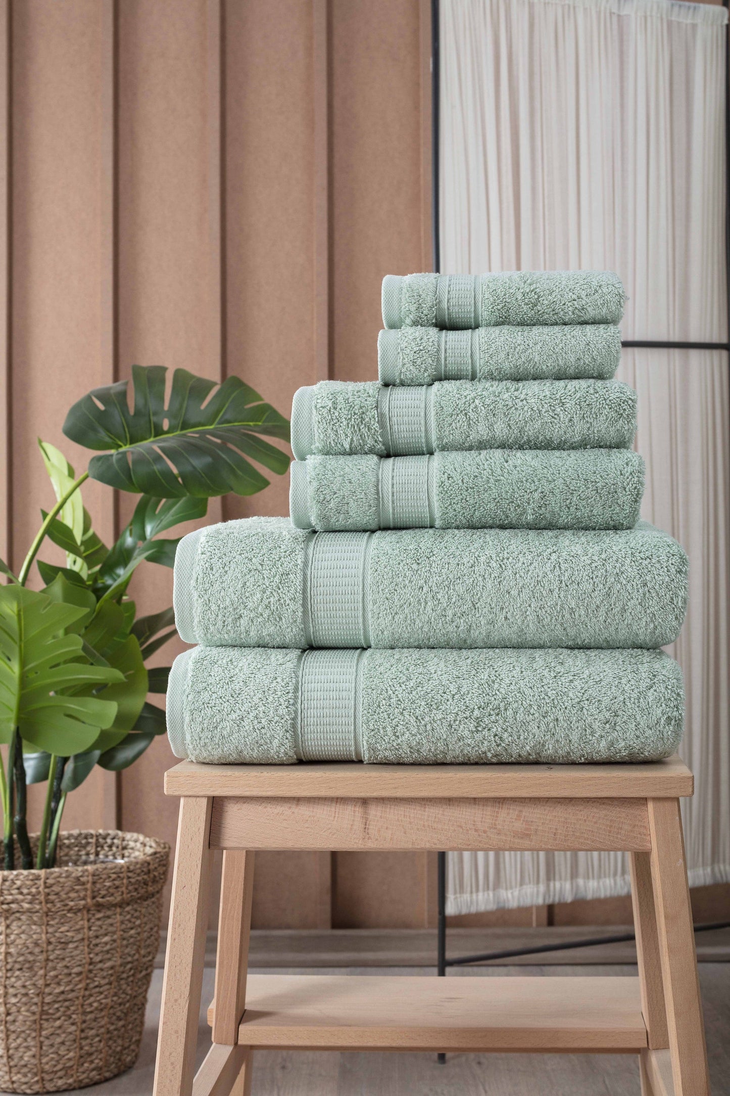 Turkish Cotton Full Bath Towel Set of 6 | Kitchen + Metal