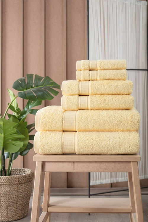 Turkish Cotton Full Bath Towel Set of 6 | Kitchen + Metal