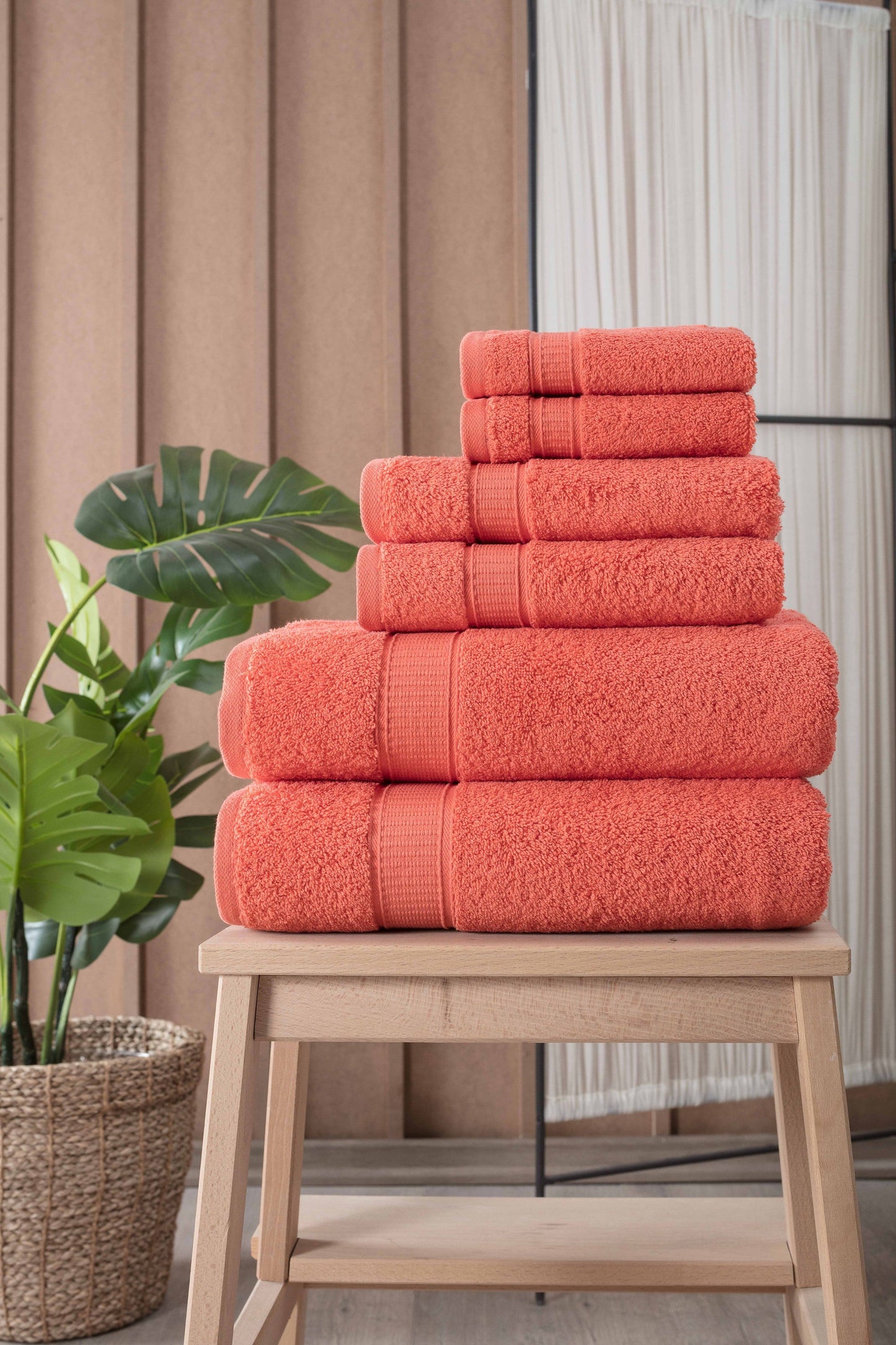 Turkish Cotton Full Bath Towel Set of 6 | Kitchen + Metal