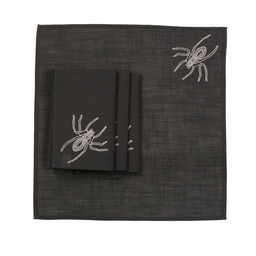 XD18801 Halloween Spider Web 20''x20'' Napkins, Set of 4