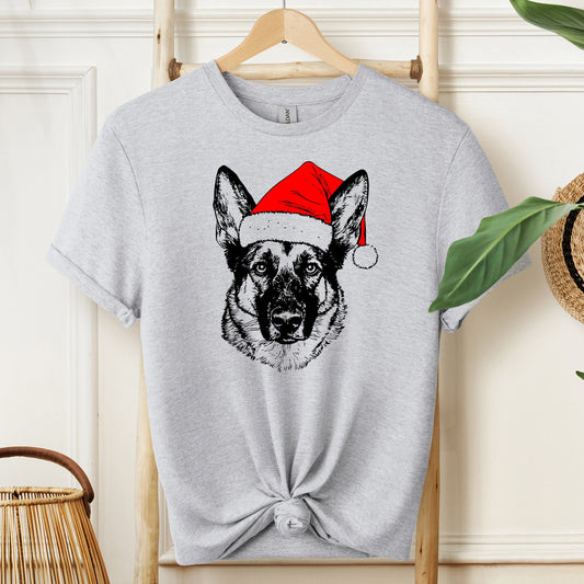 Norwegian Elkhound, Santa, Dog, Christmas, Dog Lover, Pet T-Shirt Comfort Colors T-Shirt