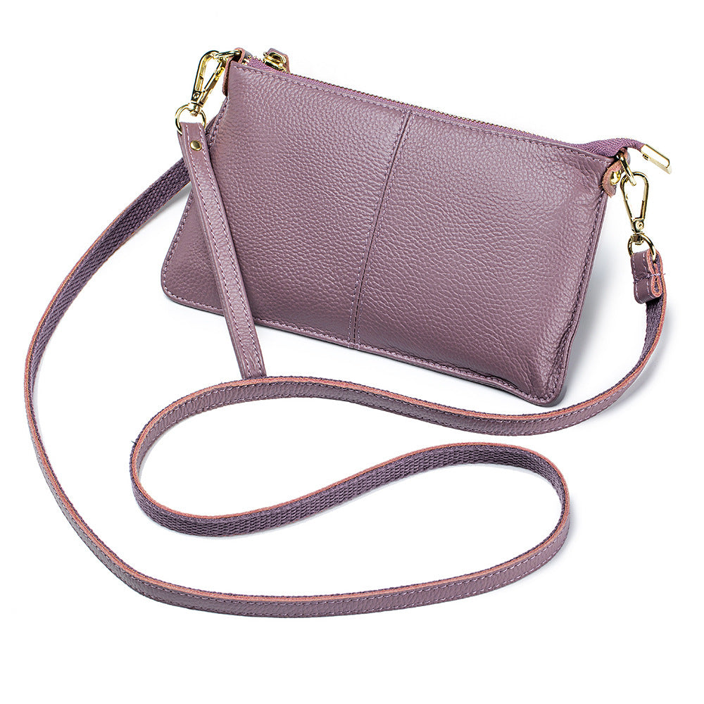 Leather One-Shoulder Clutch for Women - All-Match Leather Handbag