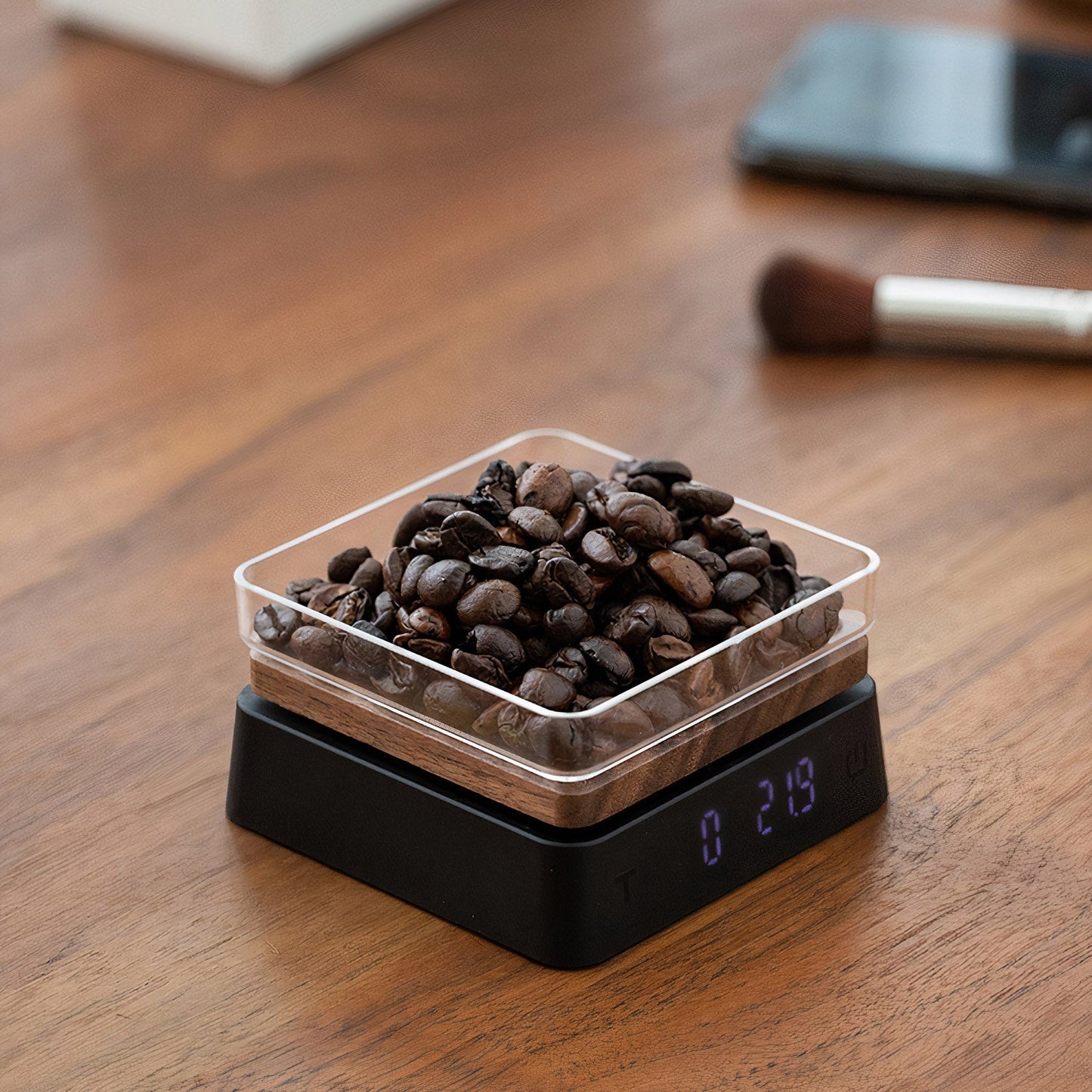 Solid Wood Electronic Scale for Tea and Coffee