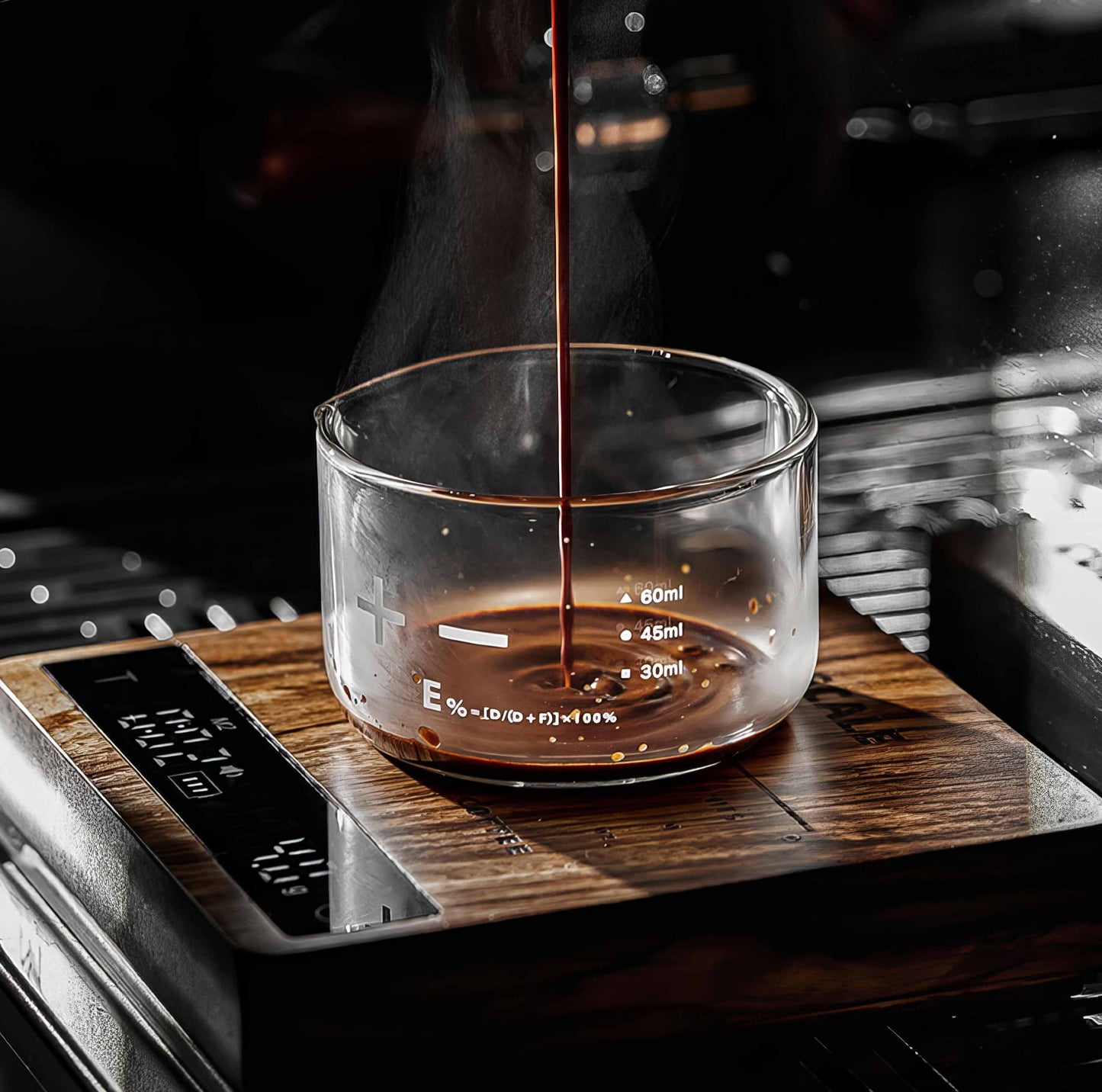 High Precision Wooden Coffee Scale with Touch Sensor