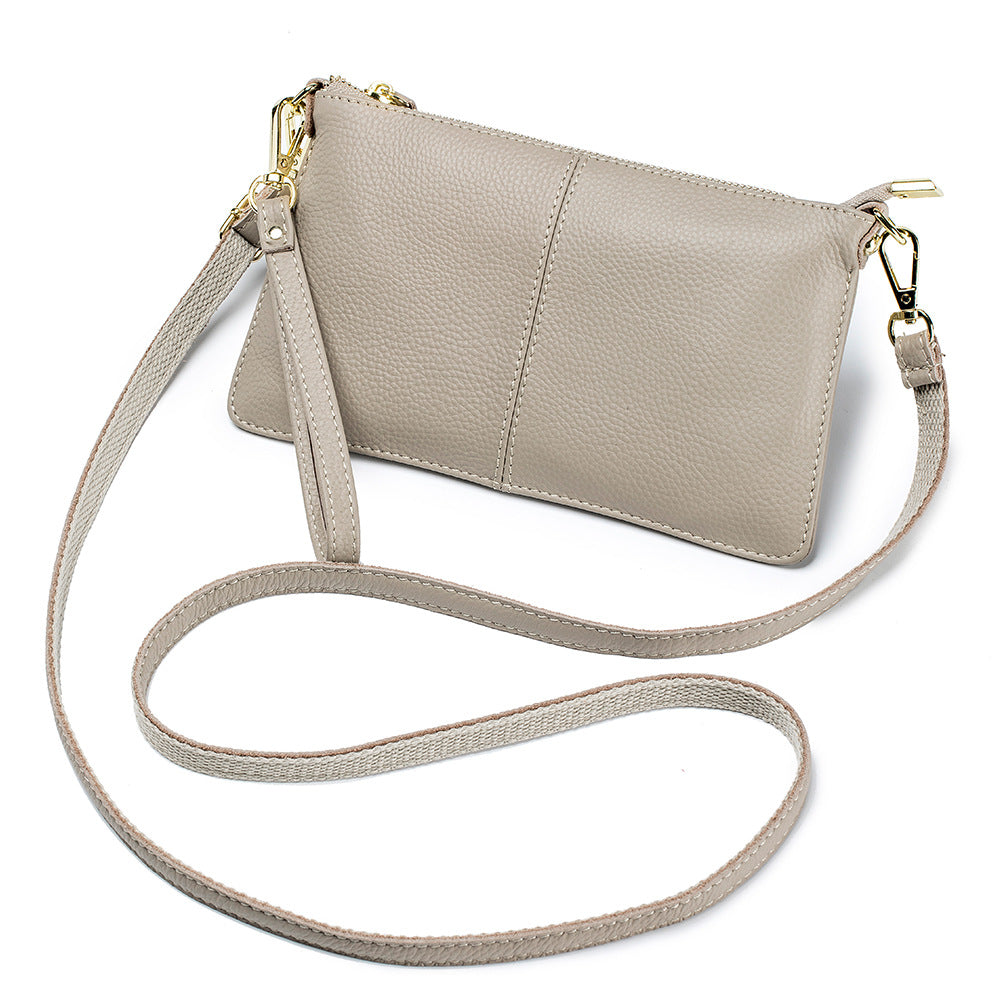 Leather One-Shoulder Clutch for Women - All-Match Leather Handbag