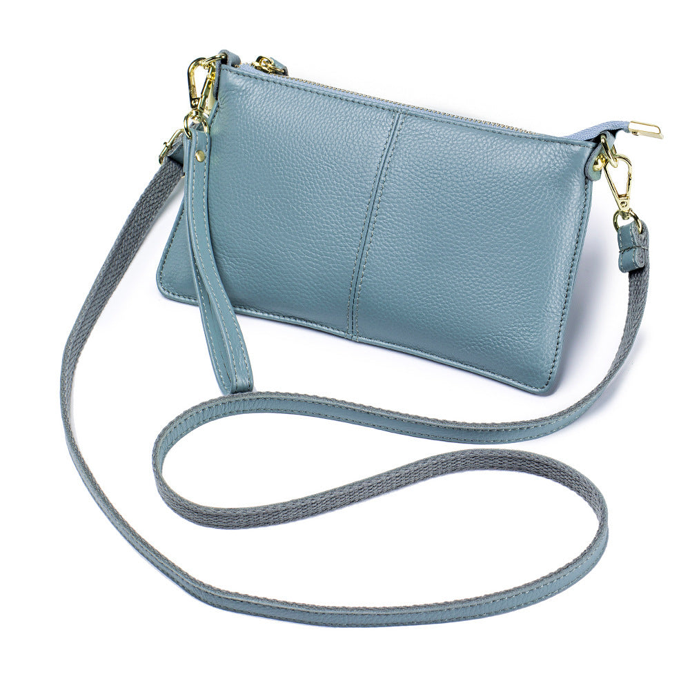 Leather One-Shoulder Clutch for Women - All-Match Leather Handbag