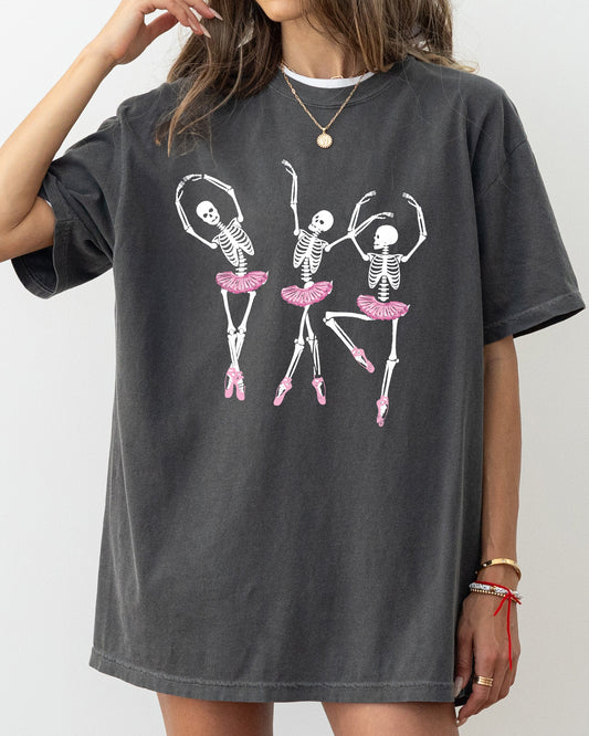 Dancing Skeleton Ladies, Ghost, Spooky, Funny, Witch, Aesthetic, Meme, Halloween, Costume, Tshirt Comfort Colors T-Shirt