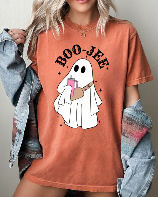 Boo-Jee Ghost, Skeleton, Spooky, Funny, Witch, Aesthetic, Meme, Halloween, Costume, Tshirt Comfort Colors T-Shirt