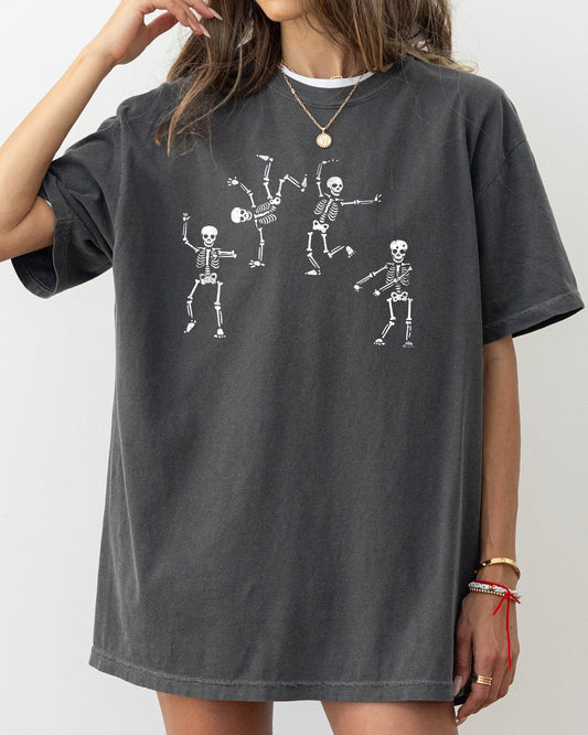 Funny Dancing Skeletons, Witch, Skull, Funny, Spooky, Aesthetic, Meme, Halloween, Costume, Tshirt Comfort Colors T-Shirt
