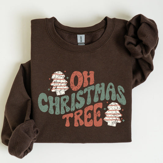 Oh Christmas Tree, Cakes, Snacks, Funny, Winter, Santa, Xmas Sweatshirt