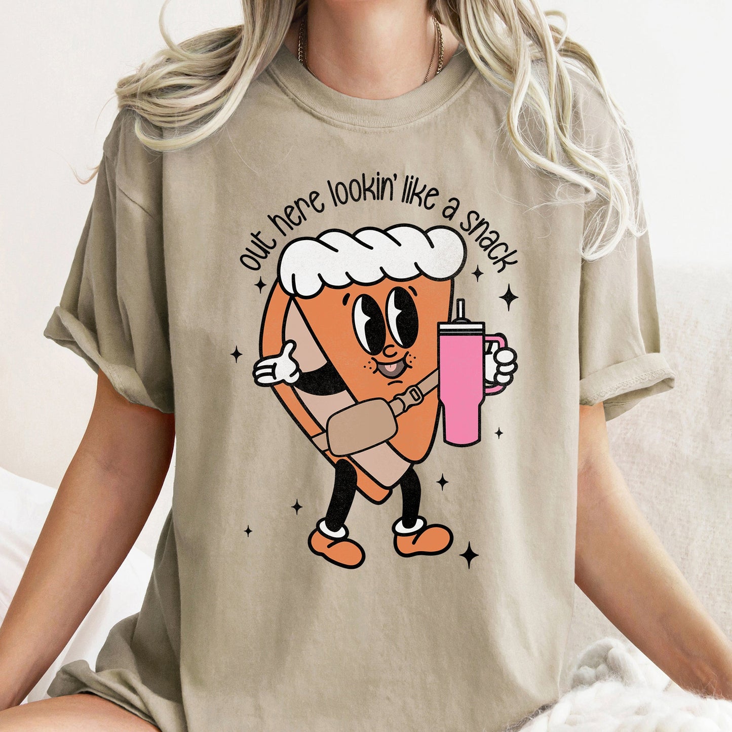 Out Here Looking Like A Snack, Pumpkin Pie, Thanksgiving, Little Debbie, Bougie, Comfort Colors Tshirt