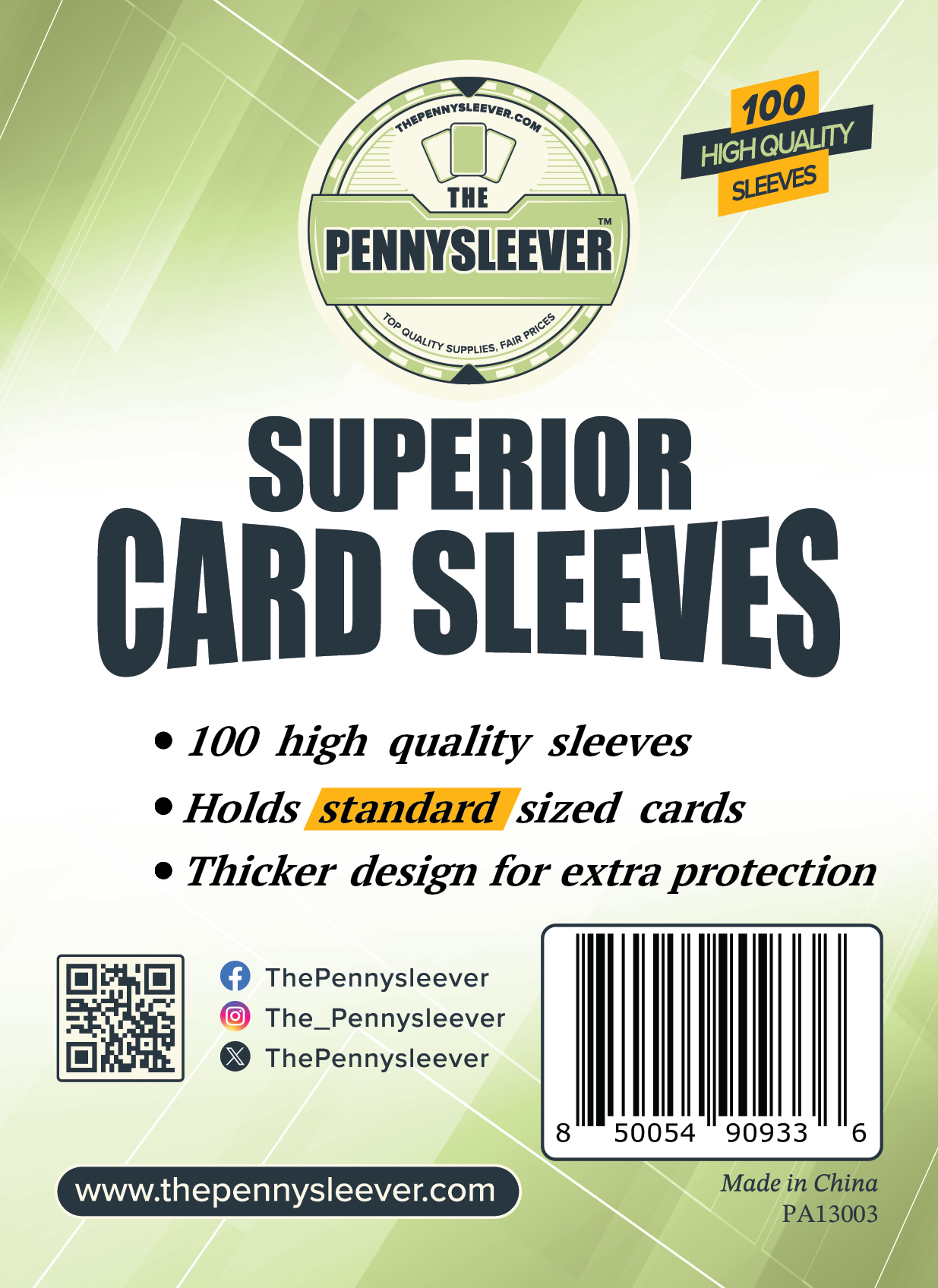 Superior Card Sleeves (100 count)