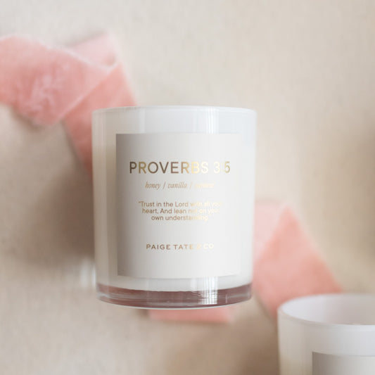 Scripture Candle: Proverbs 3:5