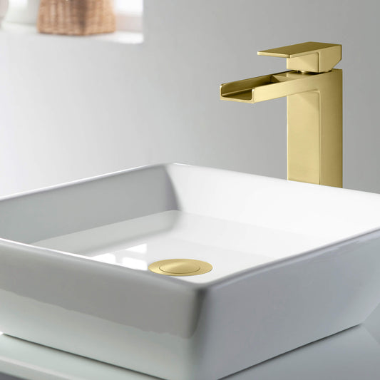 Pop Up Drain Stopper for Bathroom without Overflow - Small Cover