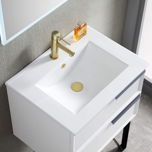 Pop Up Drain Stopper for Bathroom with Overflow - Full Cover