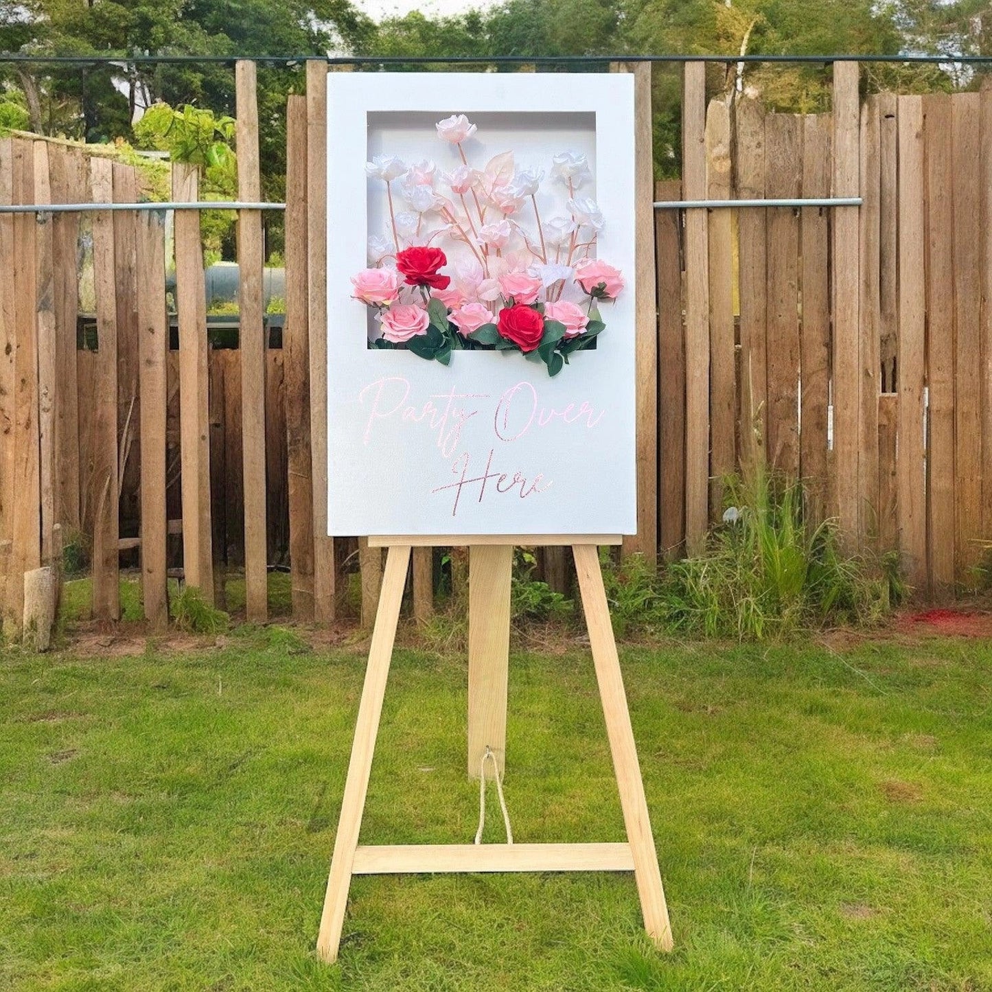 Personalized Wooden Flower Box Wedding Party Welcome Sign