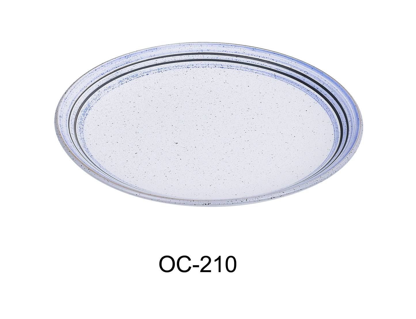 Yanco OC-210 Ocean 10" X 1" COUPE SHAPE OVAL PLATE