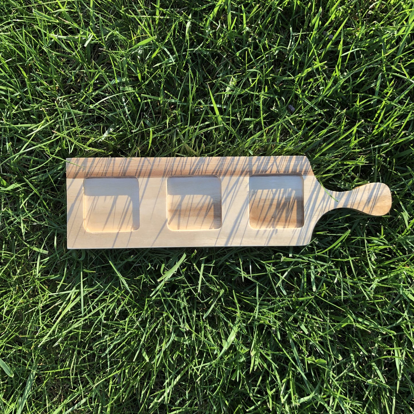 Zavis Green Acacia Wood 3 Hole Double sided Flight Board 14" |