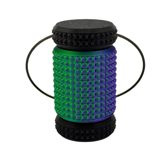 Dual Color PrismaRoll - Textured Sensory Keychain Fidget